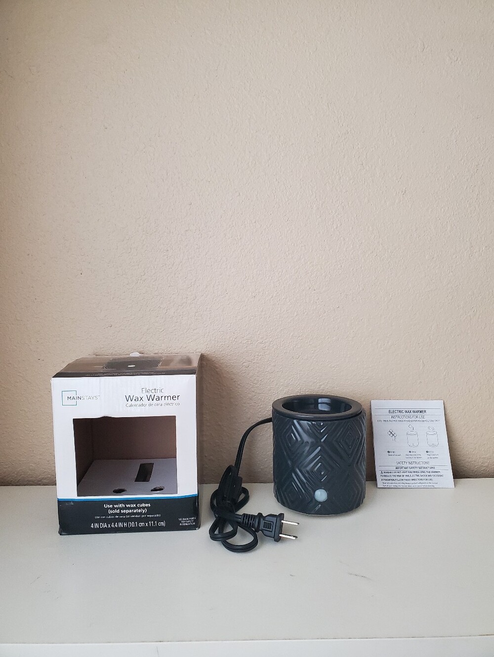 Mainstays electric ceramic wax warmer